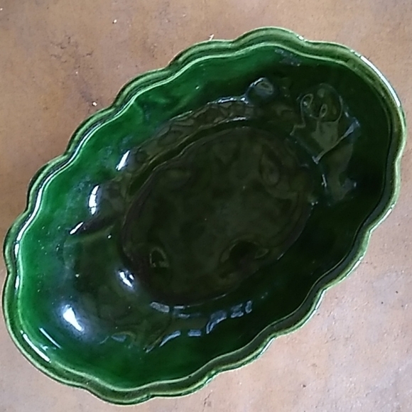 Vintage green 1970s #707 Pottery succulent planter - Picture 2 of 3